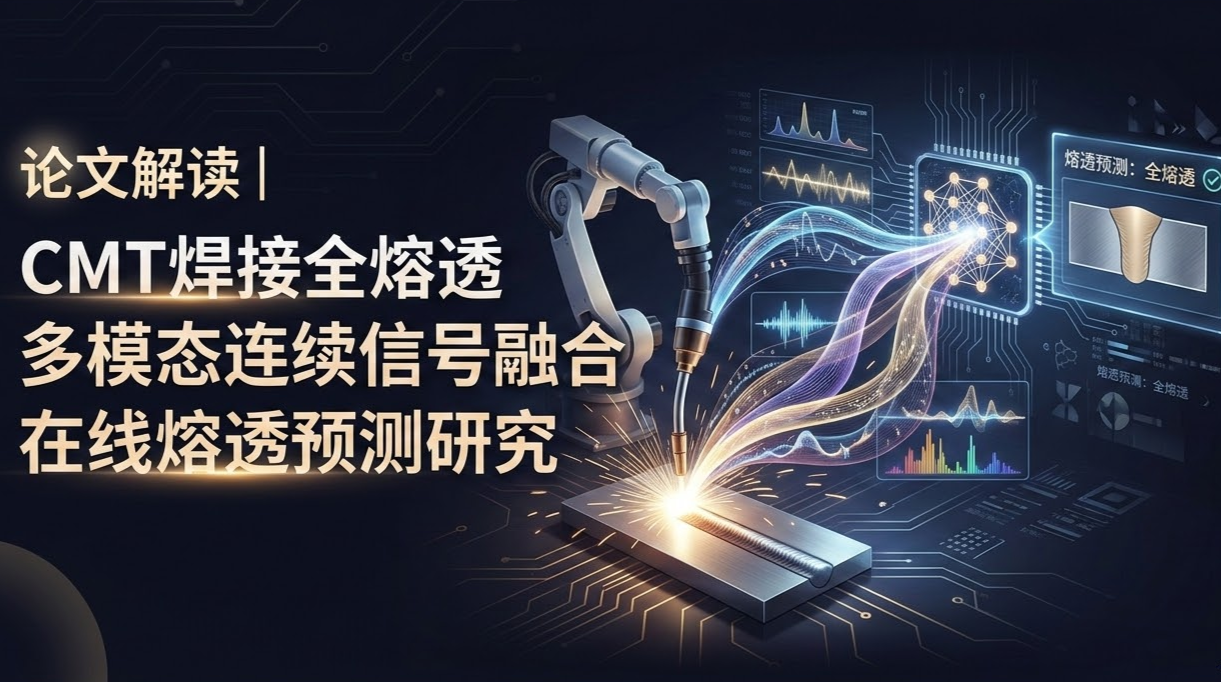 论文解读 | CMT焊接全熔透多模态连续信号融合的在线熔透预测研究 的封面