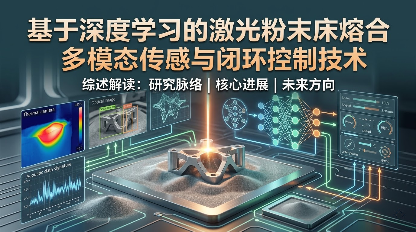 综述解读｜基于深度学习的激光粉末床熔合多模态传感与闭环控制技术：研究脉络、核心进展与未来方向 的封面