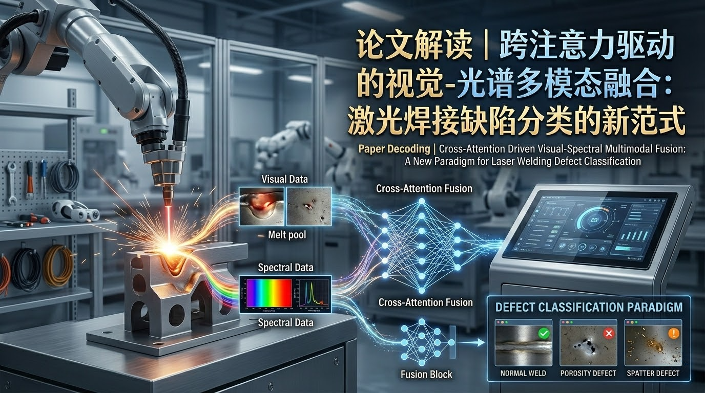 论文解读｜跨注意力驱动的视觉-光谱多模态融合：激光焊接缺陷分类的新范式 的封面